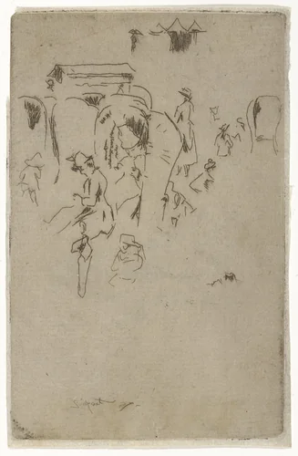 Windstoelen, Scheveningen by Walter Richard Sickert, print, 1887