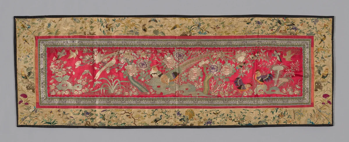 Panel (Furnishing Fabric) by China, textile, 1875-1900