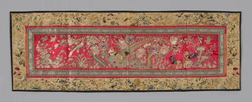 Panel (Furnishing Fabric) by China, textile, 1875-1900