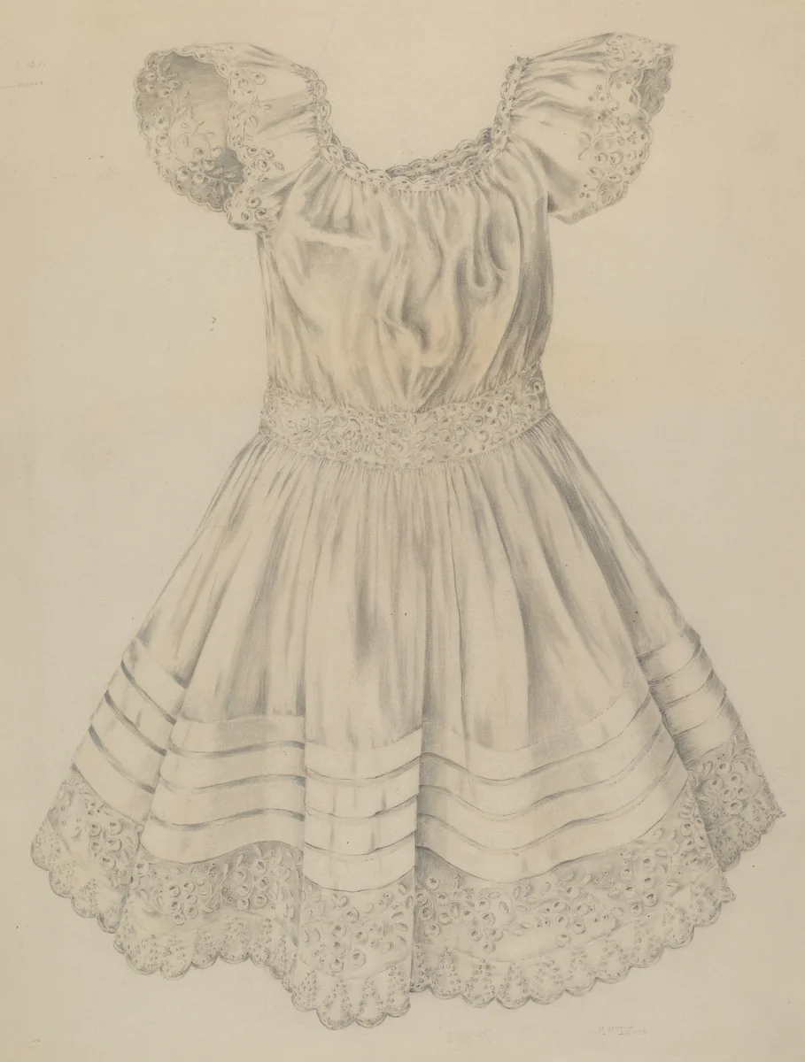 Child's Dress by Marjorie McIntyre, index of american design, 1935-1942