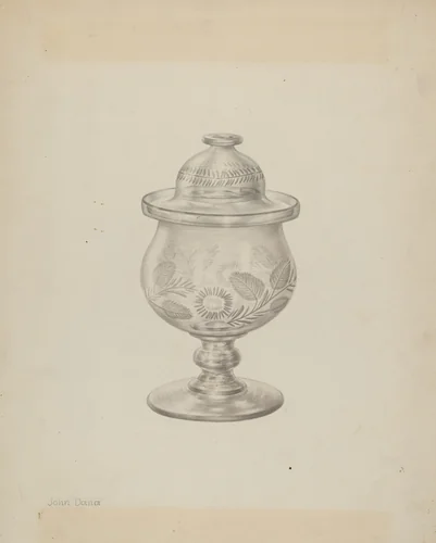 Sugar Bowl by John Dana, index of american design, 1940