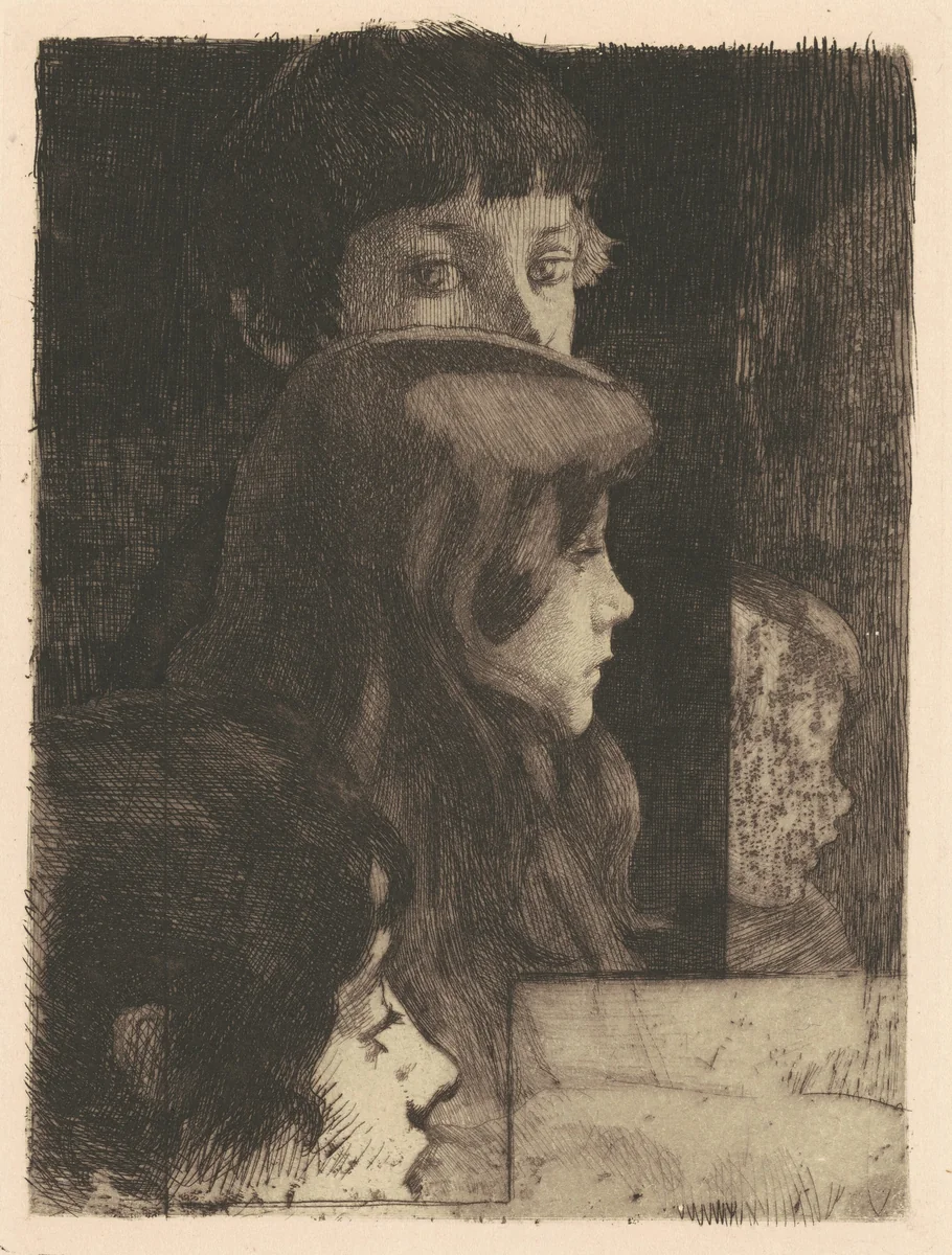 A Family (Une Famille) by Albert Besnard, print, 1890