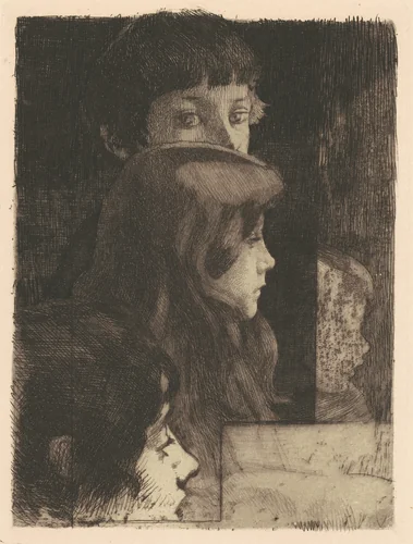 A Family (Une Famille) by Albert Besnard, print, 1890