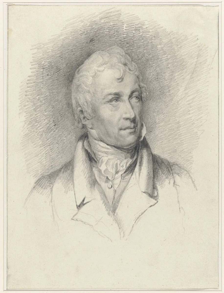 Portret van Cornelis Apostool by Jan Simon Voddigel, drawing, 1830-1862