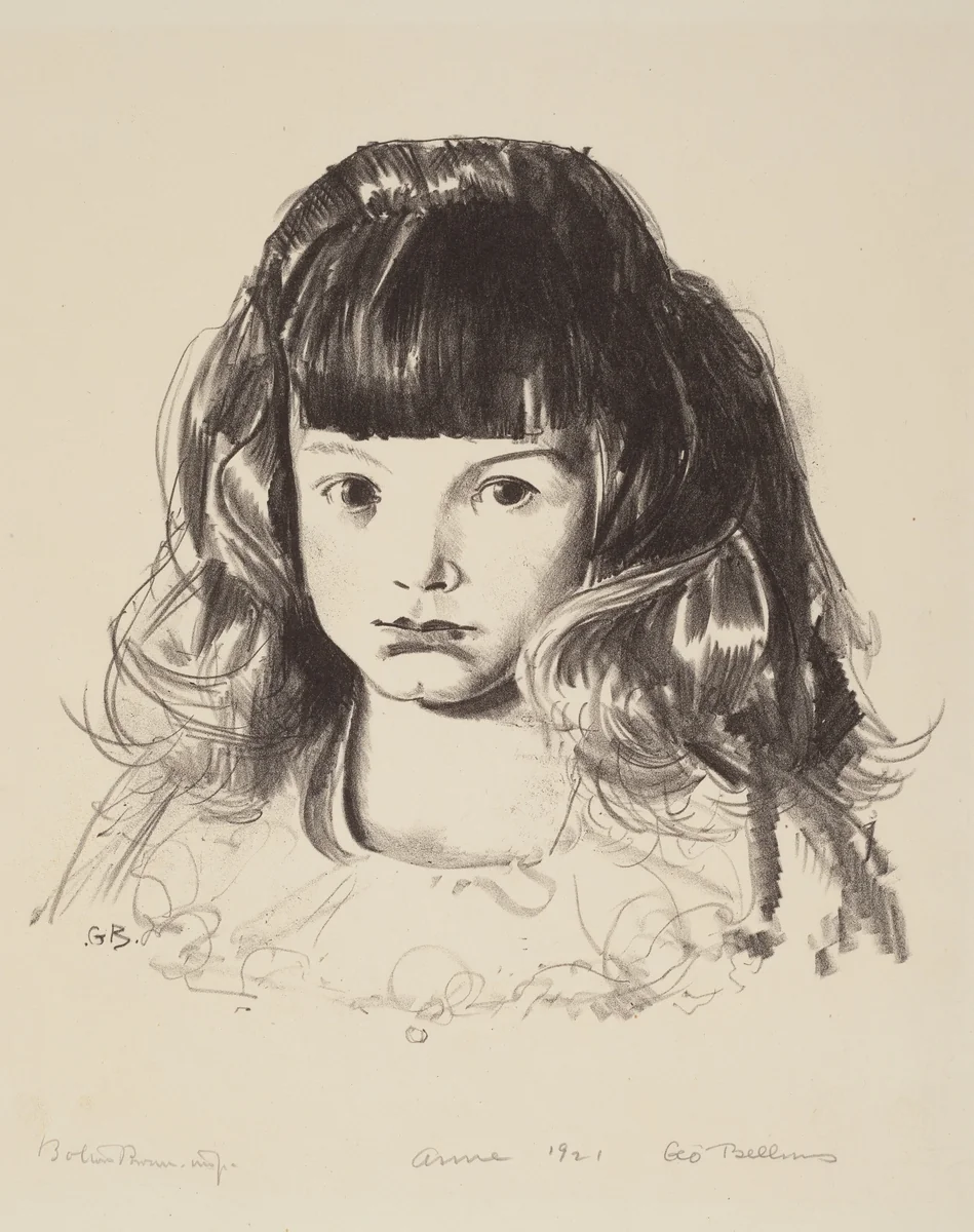 Anne 1921 by George Bellows, print, 1923