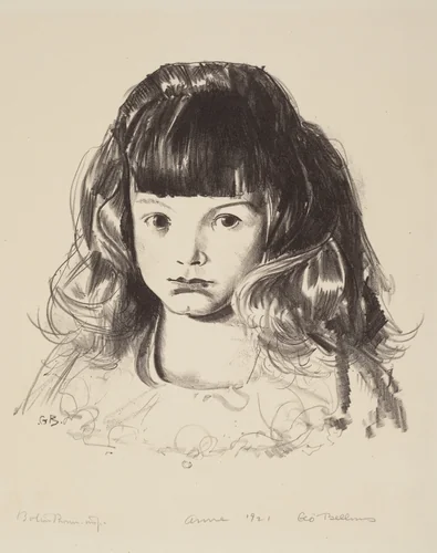 Anne 1921 by George Bellows, print, 1923