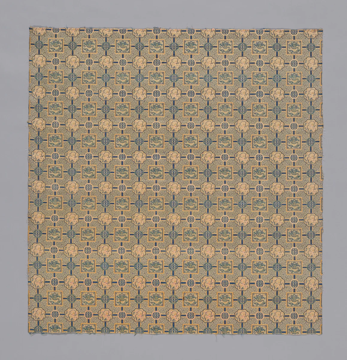 Fragment (Furnishing Fabric) by China, textile, 1850-1900