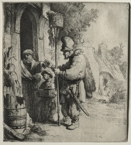 The Rat Catcher by Rembrandt van Rijn, print, 1632