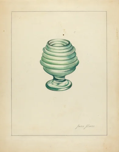 Blown Glass by Anna Aloisi, index of american design, 1935-1942
