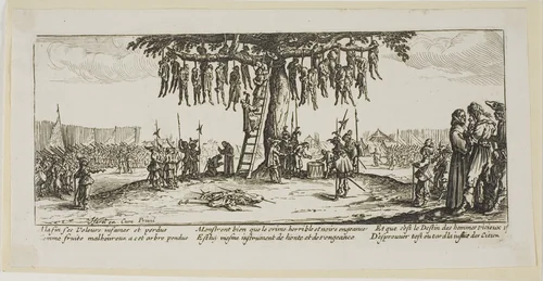 The Hanging, plate eleven from The Large Miseries of War by Gerrit Lucasz van Schagen, print, 1612-1635