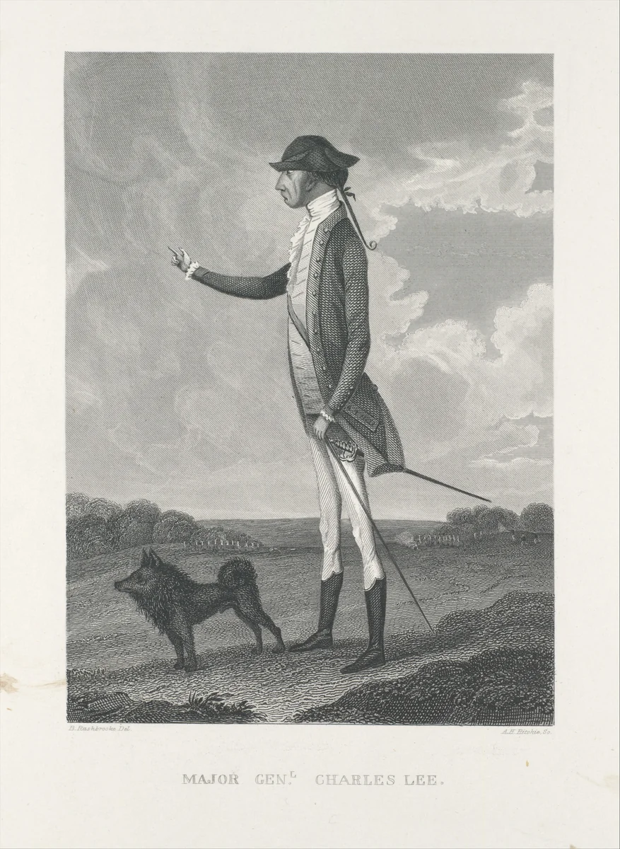 Major General Charles Lee by Alexander Hay Ritchie, print, 1860