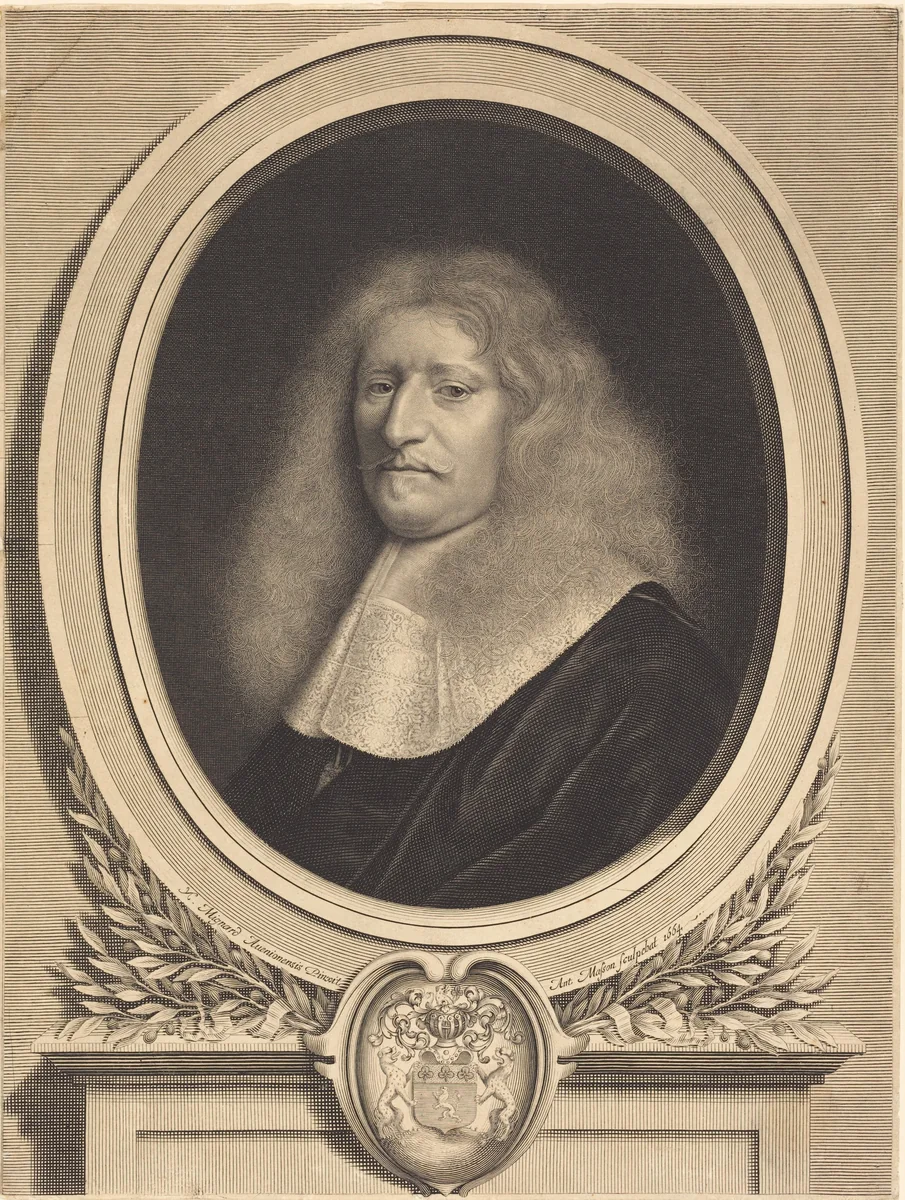 Guillaume de Brisacier by Antoine Masson; Nicolas Mignard, print, 1664