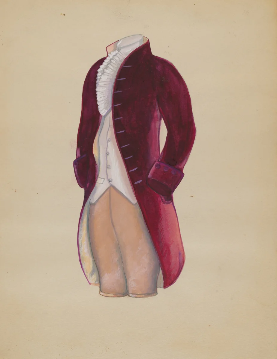 Man's Suit by Charles Criswell, index of american design, 1936