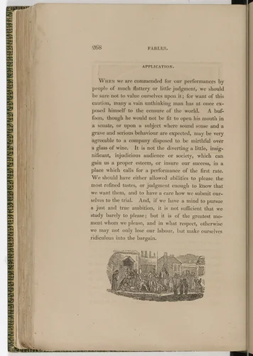 Tailpiece (page 268) from The Fables of Aesop by Thomas Bewick, illustrated book, 1818