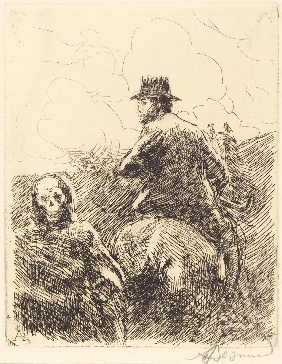 Danger Passed (Danger passe) by Albert Besnard, print, 1900