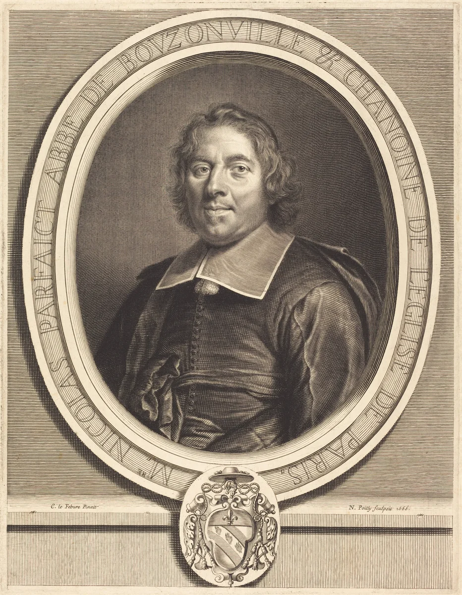 Nicolas Parfait by Nicolas de Poilly; Claude Lefebvre, print, 1666