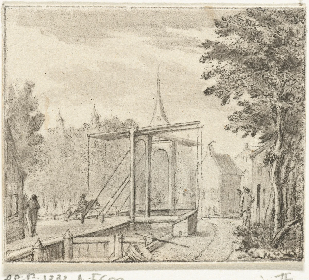 Gezicht op Nederhorst ten Berg by Jurriaan Cootwijck, print, 1744-1798