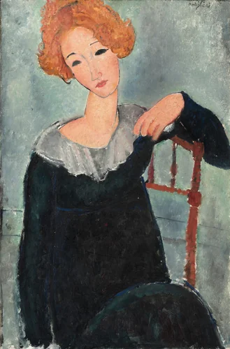 Woman with Red Hair by Amedeo Modigliani, painting, 1917
