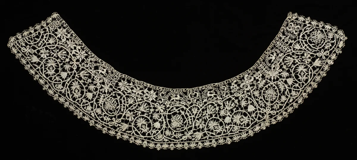 Needlepoint (Punto in aria) Lace Collar by Unknown, textile, 1500-1699