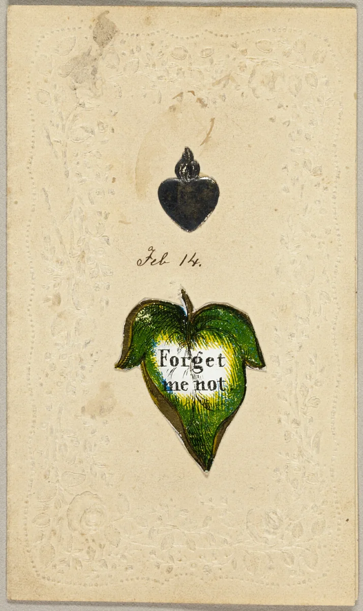 Forget Me Not (valentine) by Unknown Artist, other, 1825-1835