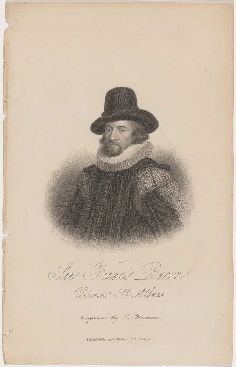 Sir Francis Bacon by Samuel Freeman, print, 1773-1857