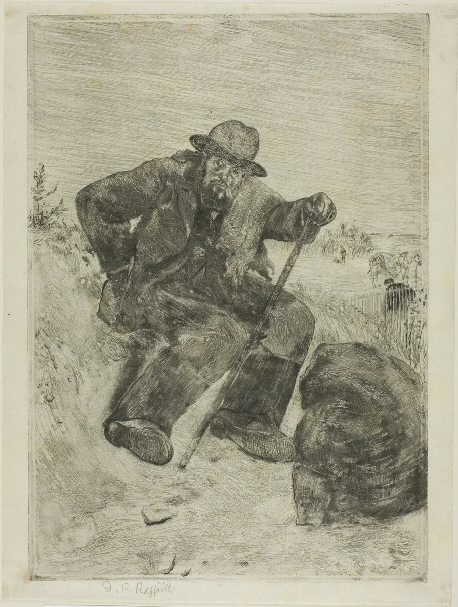 The Exhausted Ragpicker by Jean-François Raffaëlli, print, 1880