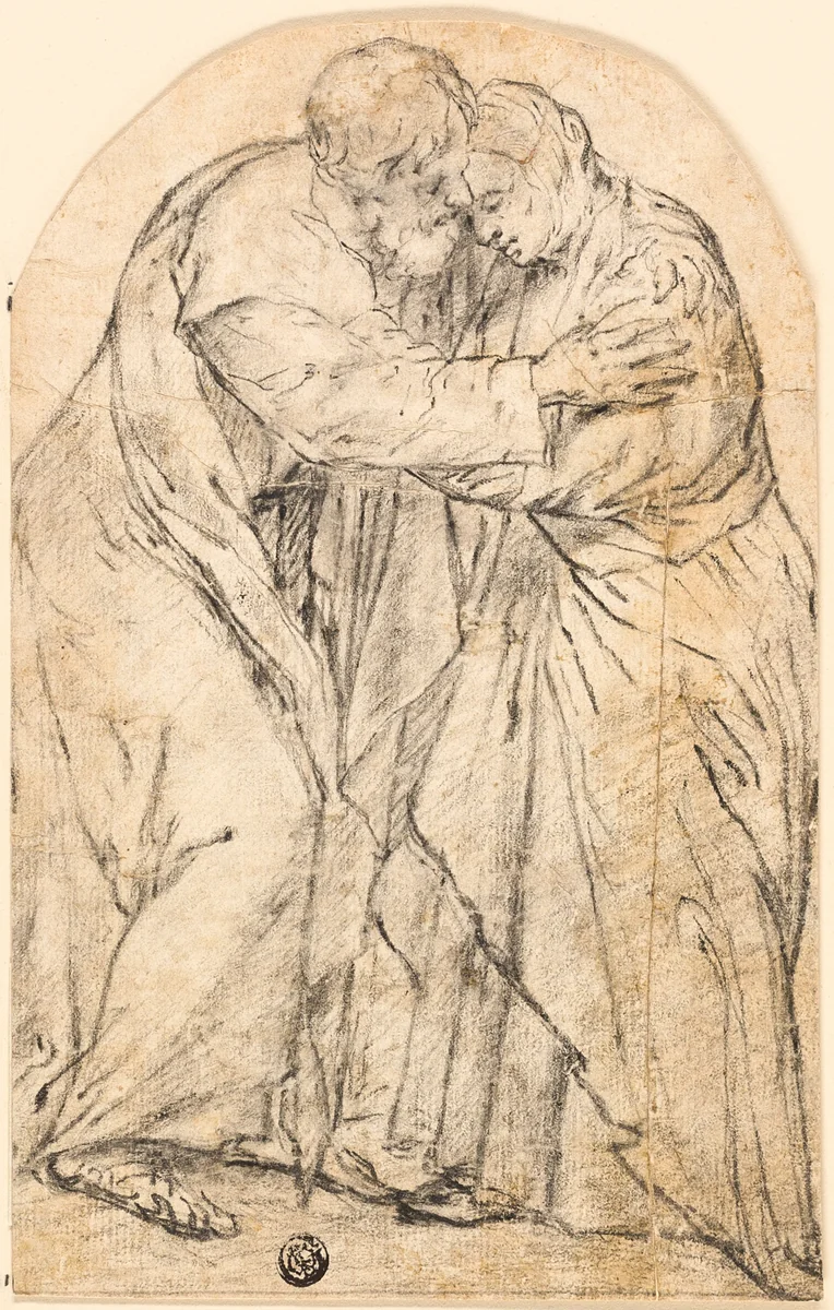 Joachim and Anna by Juan Ribalta
Vicencio Carducho, drawing, 1600-1699
