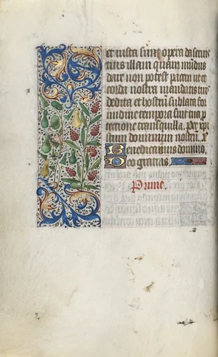Book of Hours (Use of Rouen): fol. 55v by Master of the Geneva Latini, book, 1465-1475