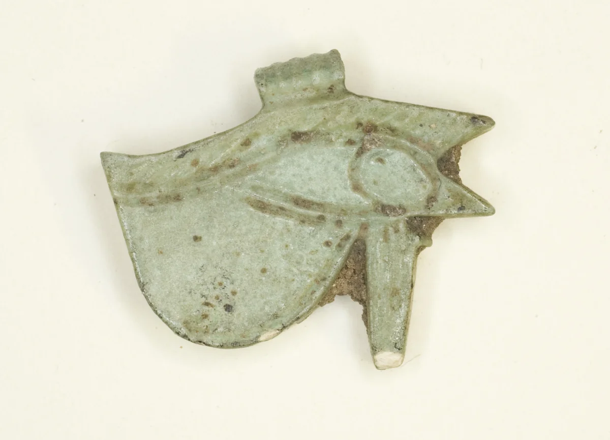 Eye of Horus (Wedjat) Amulet by Egyptian, metalwork, -1069--664