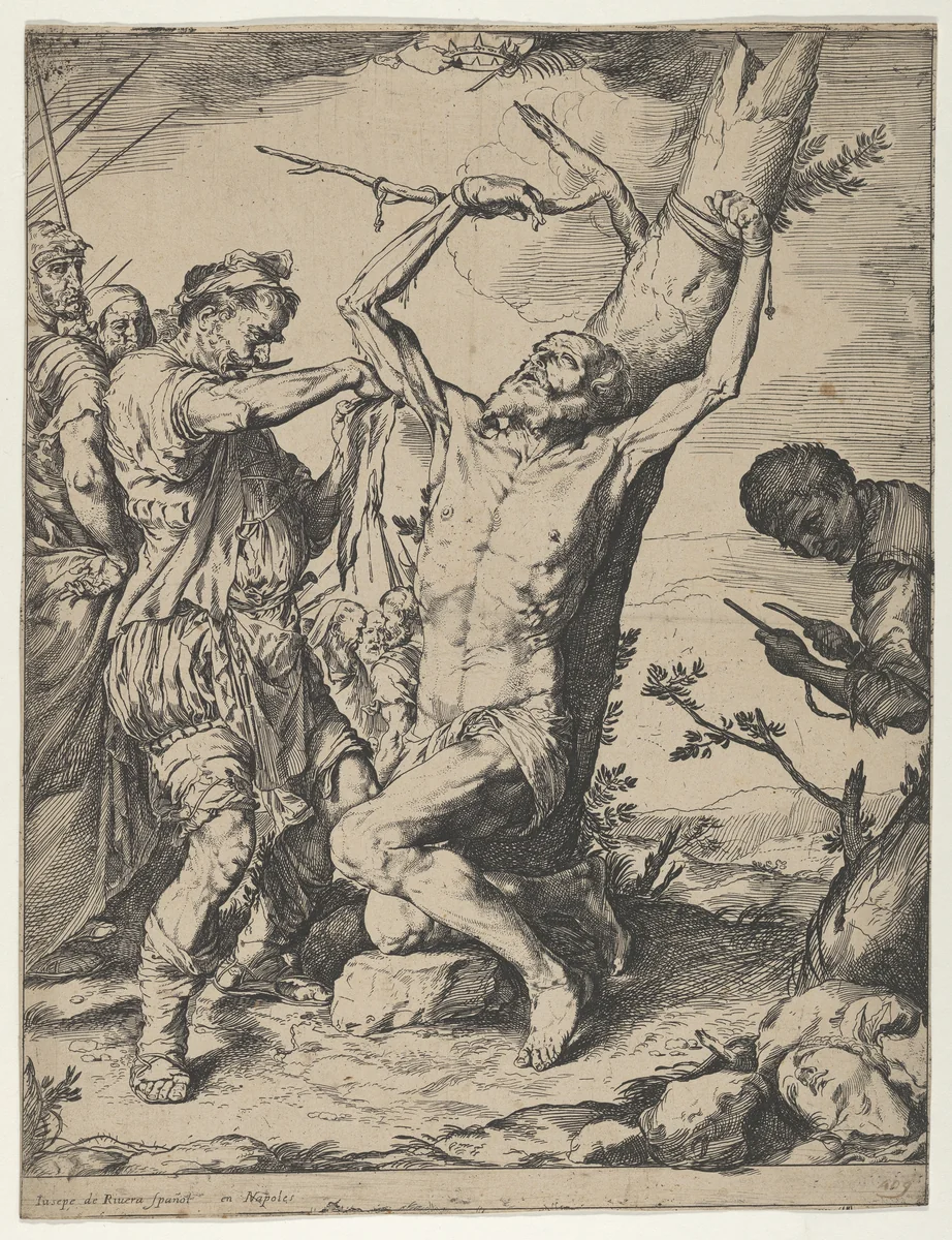 The Martyrdom of Saint Bartholomew by Jusepe de Ribera, print, 1620-1630