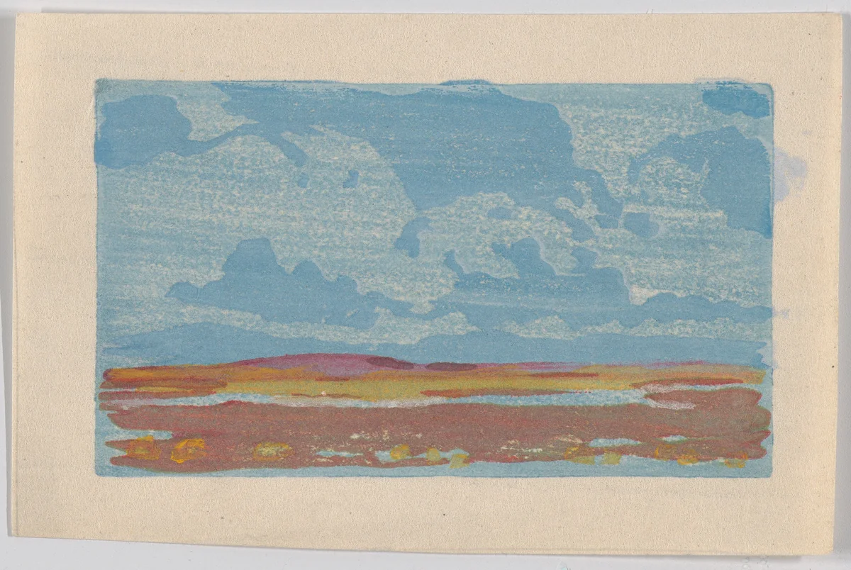 The Big Sky, or Marshes by Arthur Wesley Dow, print, 1907-1917