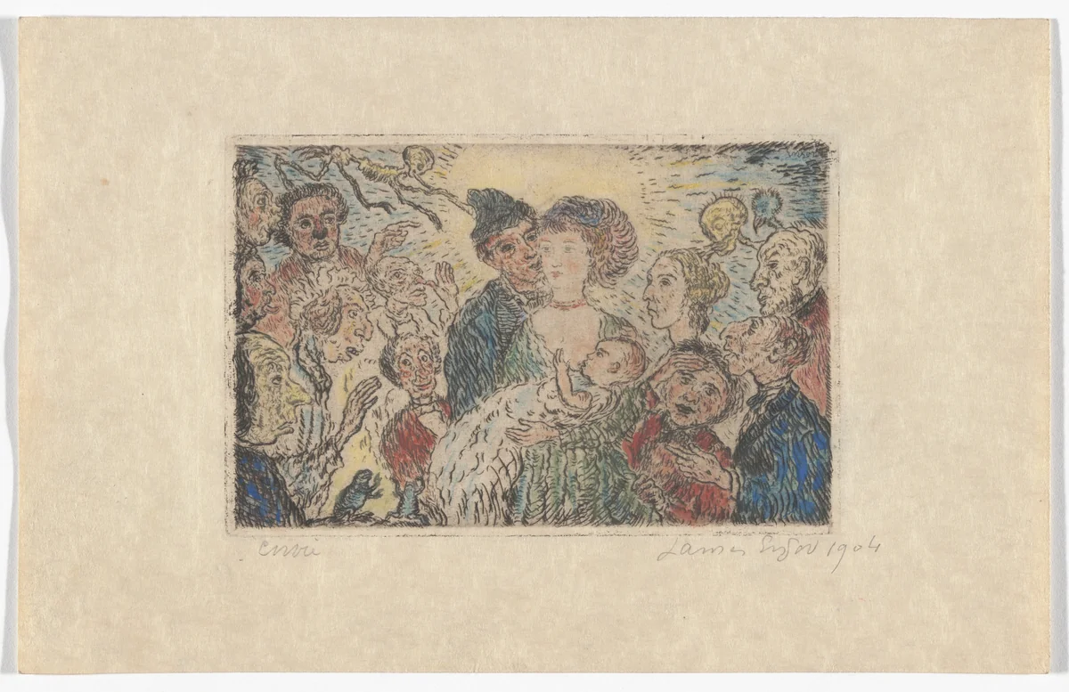 Envy (L'Envie) from The Deadly Sins (Les Péchés capitaux) by James Ensor, print, 1904