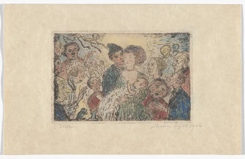 Envy (L'Envie) from The Deadly Sins (Les Péchés capitaux) by James Ensor, print, 1904