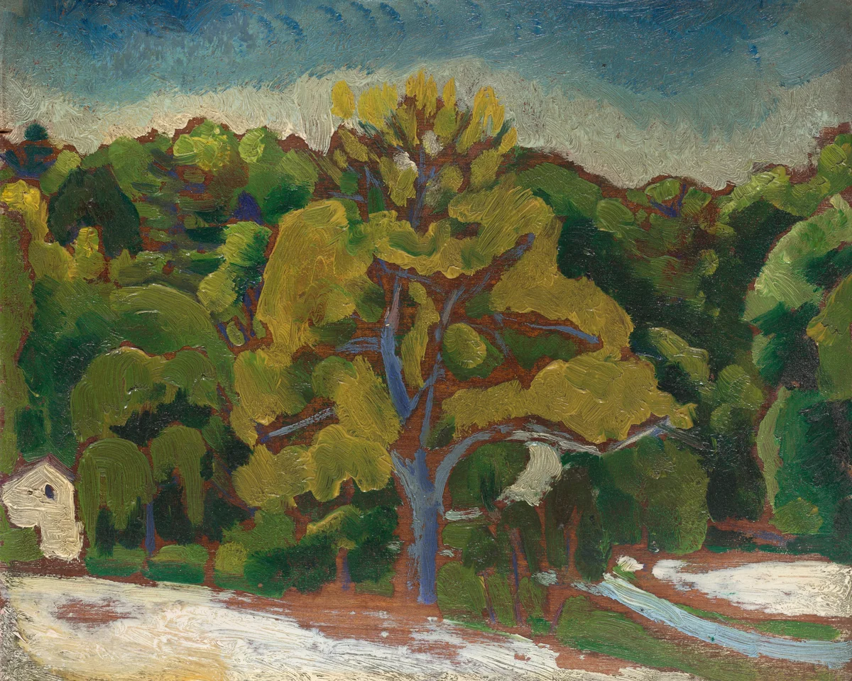 Landscape by Morton Livingston Schamberg, painting, 1912