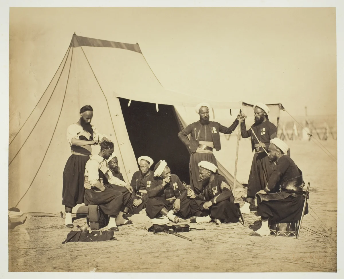 Untitled (Zouaves) by Gustave Le Gray, photograph, 1857