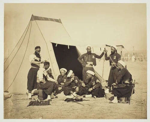 Untitled (Zouaves) by Gustave Le Gray, photograph, 1857