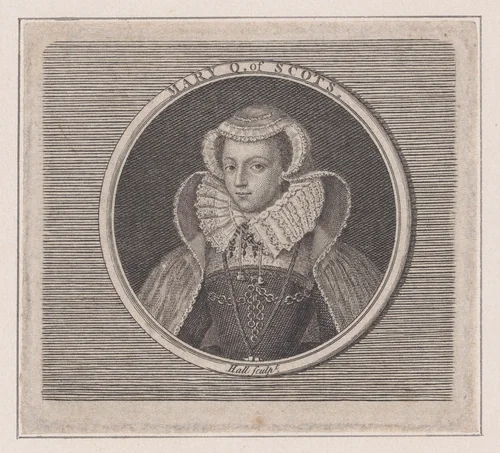 Mary, Queen of Scots by John Hall, print, 1700-1799