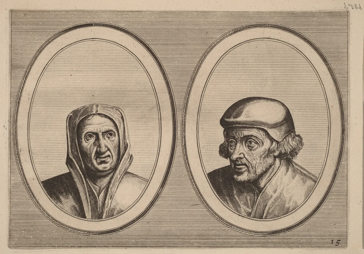 "Beveynsde Hil" and "Listighe Jorden" by Lucas van Doetechum, print, 1564-1565