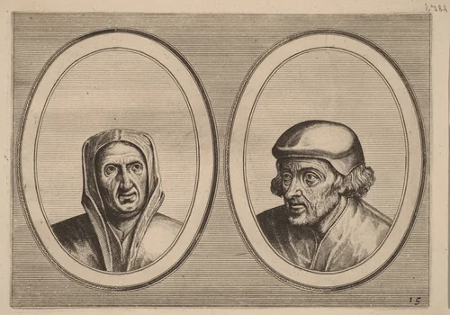 "Beveynsde Hil" and "Listighe Jorden" by Lucas van Doetechum, print, 1564-1565