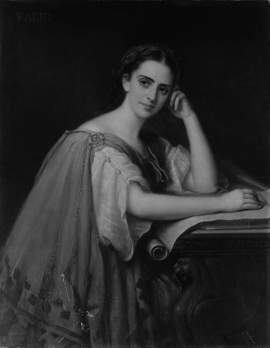 Clio by Joseph Fagnani, artwork, 1869