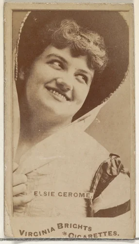 Elsie Gerome, from the Actors and Actresses series (N45, Type 1) for Virginia Brights Cigarettes by Allen & Ginter, photograph, 1885-1891