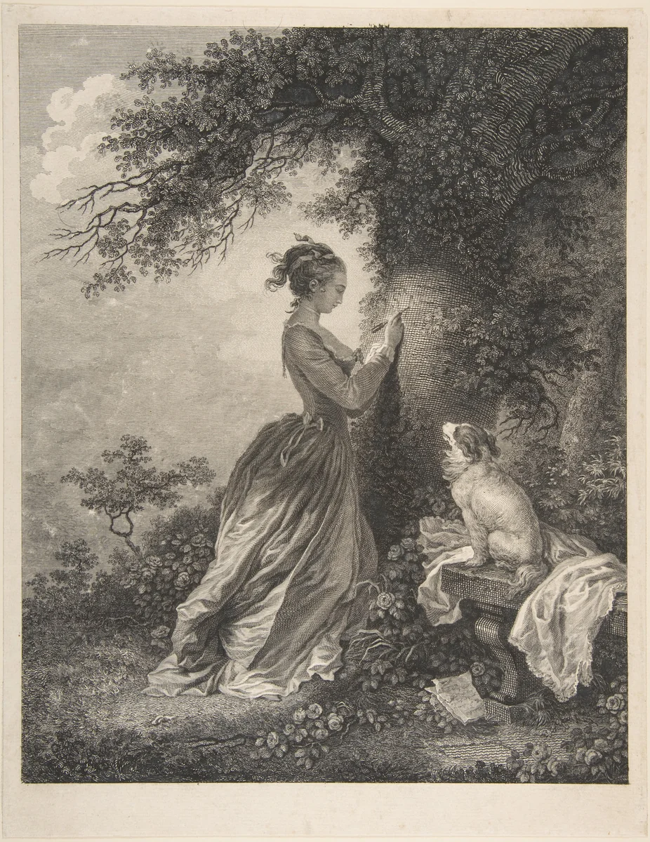 Le Chiffre d'Amour by Nicolas de Launay, print, 1750-1792