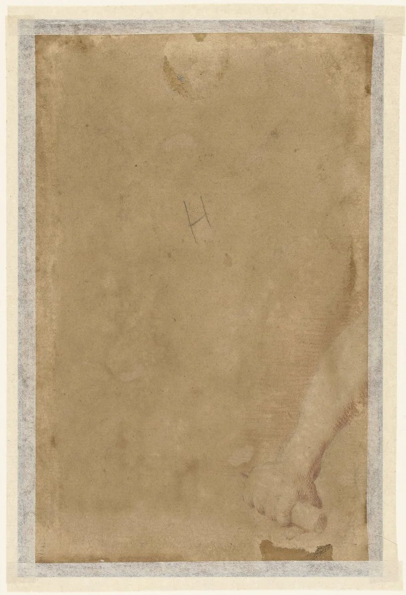 Arm van een kind by Unknown, drawing, 1587-1660