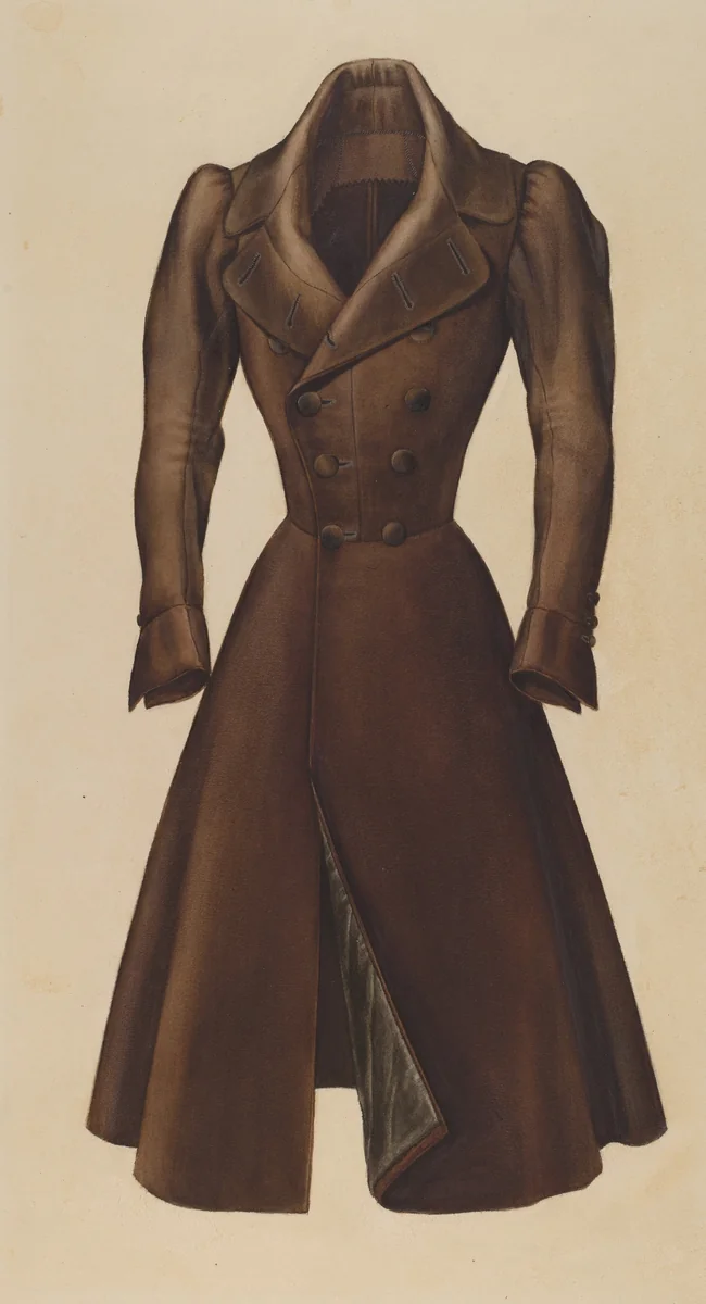 Man's Topcoat by Henry De Wolfe, index of american design, 1935-1942