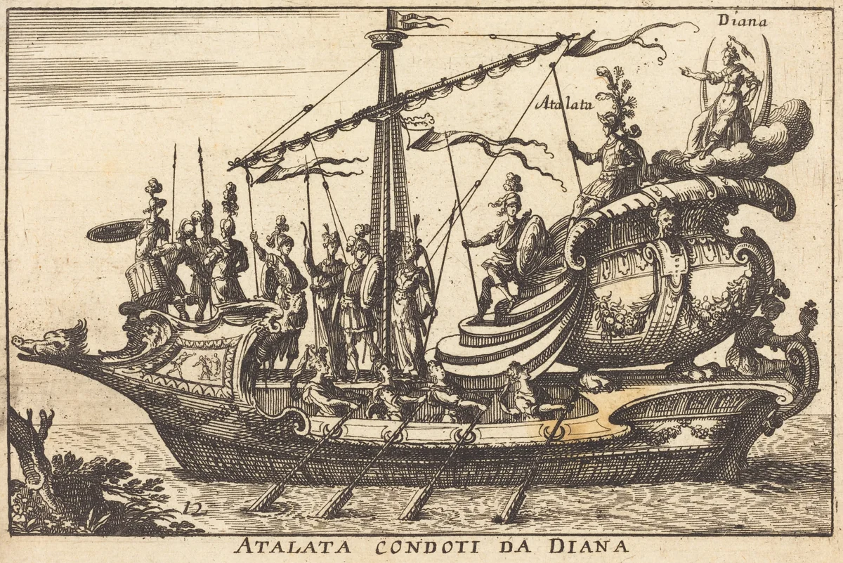 Atalata condoti da Diana by Balthasar Moncornet
Remigio Cantagallina, print, 1600-1668