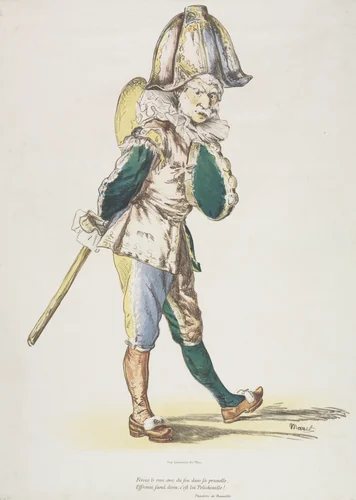 Polichinelle by Edouard Manet, print, 1876
