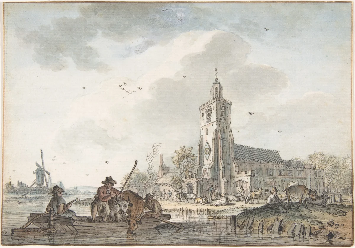 April by Hendrik Meijer, drawing, 1772