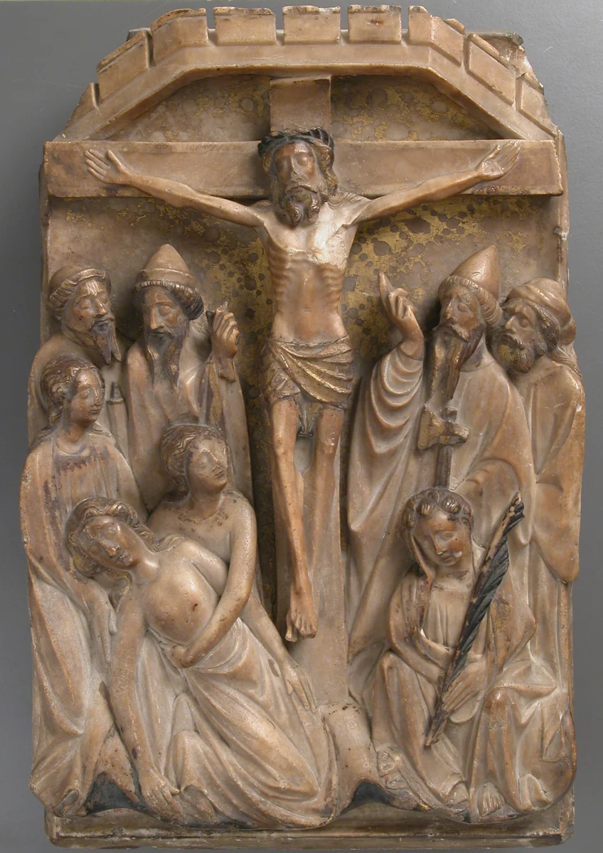 The Crucifixion by School of Nottingham, sculpture, 1400-1499