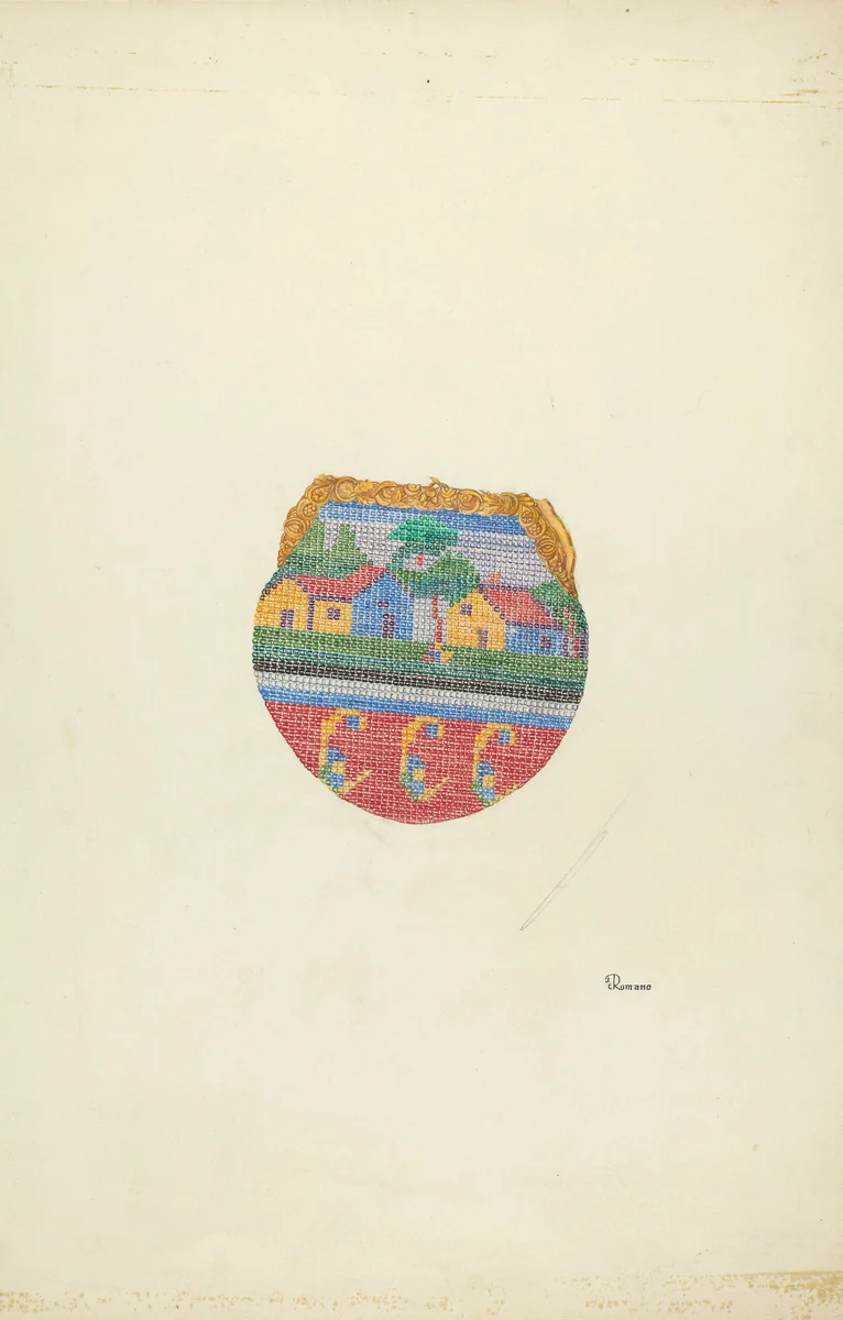 Beaded Purse by Josephine C. Romano, index of american design, 1937