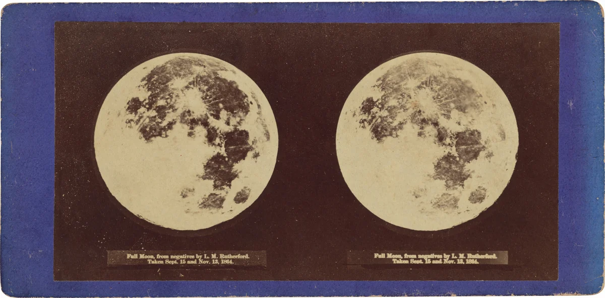 "Full Moon" by Lewis M. Rutherfurd, photograph, 1864